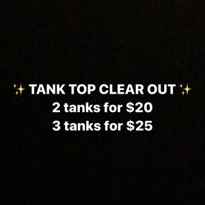 ✨tank top closet clear out✨